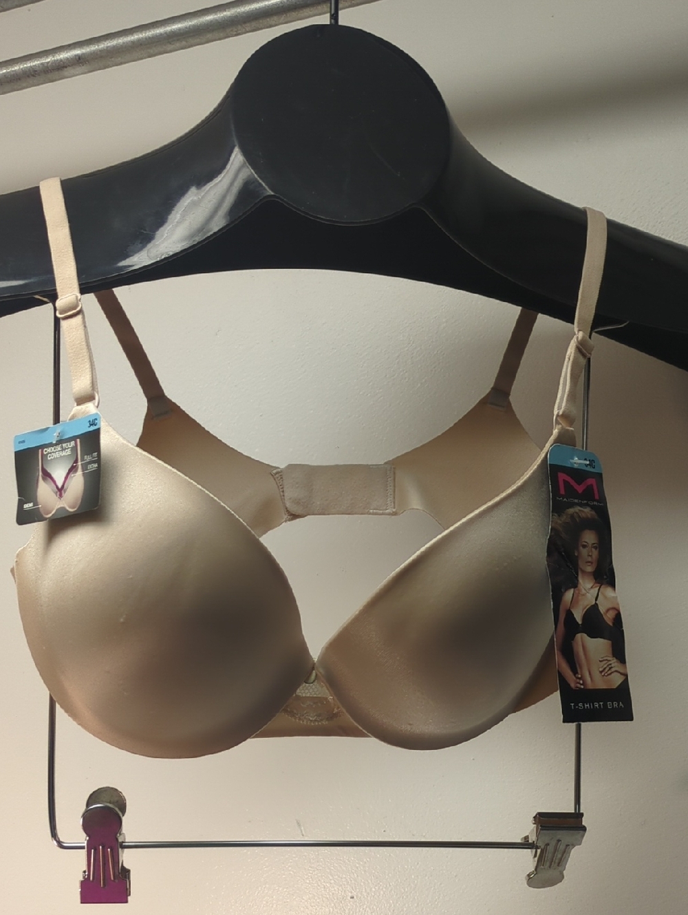 34C Maidenform 9472 Smooth Luxe Push-up Bra Adds Up To A Full Cup nwd